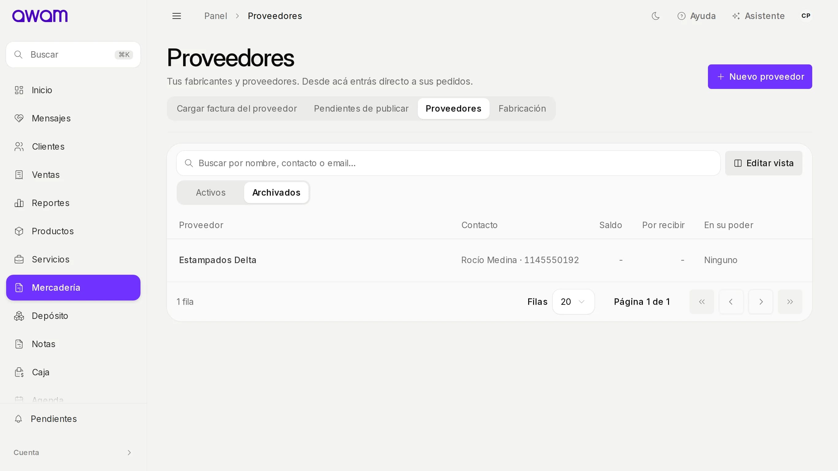 Proveedores archivados con Estampados Delta