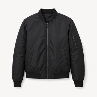 Campera Bomber negra
